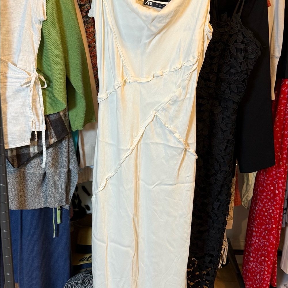 Zara Cream Midi Dress